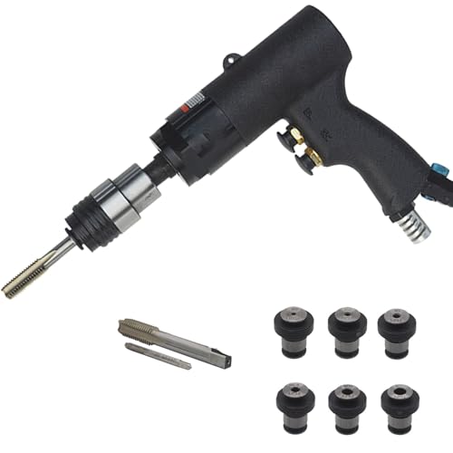 Pneumatic Tapping Machine, Manual Vertical Tapping Machine, Powerful 850 RPM, Tapping Range M3, M4, M5, M6-8, M10, M12, for Steel/Aluminum/Copper/Iron Wood/Plastic