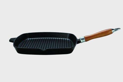 Krüger 63028 - Sartén, Hierro Fundido, 28 x 28 cm, Color Negro
