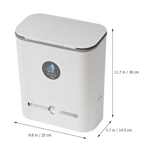 Bote de basura colgante para cocina con tapa deslizante, 3.5 galones miniatura 2