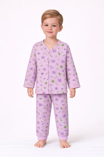 Image of TS LAVI TAVI Kids Printed Long Sleeve Pyjama Set with Top and Bottoms