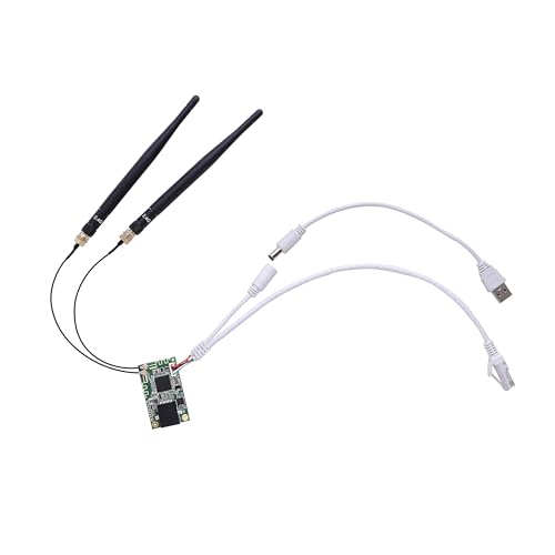 Vonets VM300-H Module WiFi Pont Répéteur sans fil Mini Routeur Ethernet Adaptateur avec 2 antennes externes Câble USB RJ45 pour appareil réseau Bricolage Ingénierie PS3 Transmission vidéo