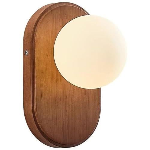 Mid Century Modern Wall Sconce Rustic Farmhouse Wood Wall Lamp