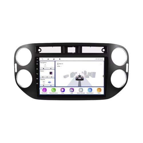 Navigateur de Voiture Écran Tactile VW Tiguan 1 GPS Camping Car 4G+64G Auto