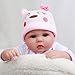 CHAREX Reborn Baby Dolls Girl - 16 Inches Realistic Soft Vinyl Newborn Baby Doll that Look Real, Best Toy for Kids Ages 3+