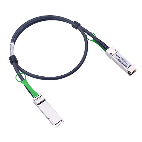 40G Qsfp+ Dac Twinax Cable, 40Gbase-Cr4 Passive Direct Attach Copper Cable, 0.5M (1.64Ft), For Cisco Qsfp-H40G-Cu50Cm, Meraki Ma-Cbl-40G-50Cm, Intel Xldacbl05, Mikrotik, Netgear, Tp-Link, D-Link #TOP11