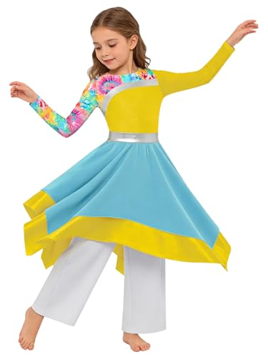Robe lyrique manches longues et pantalon fluide danse chrétienne - 3