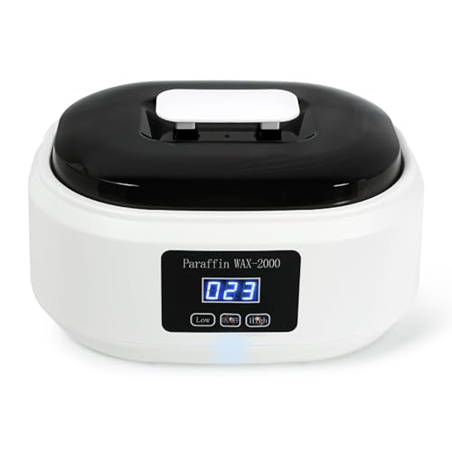 Mini podgrzewacz wosku parafinowego, wielofunkcyjny, z rękawiczkami i butami, szybkie nagrzewanie i regulacja temperatury 2 biegów, 2000 ml, duża pojemność i łatwy w użyciu, do użytku domowego, różowy