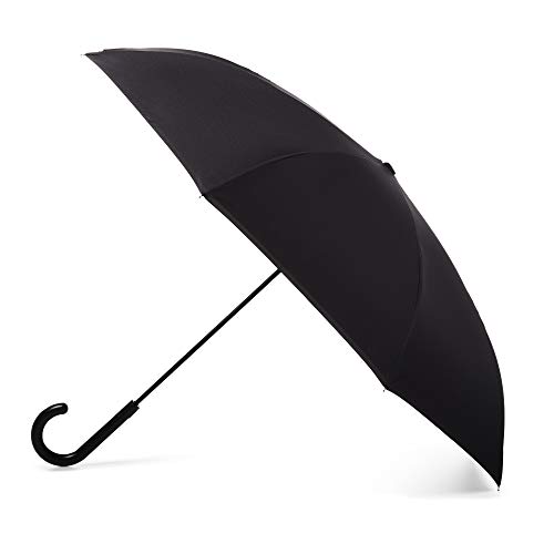 Image of Totes Auto Reverse Close Windproof Stick Inbrella with Water Repellent Protection