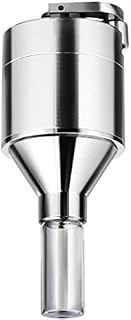 iSnuff Powder Grinder Spice Hand Mill Funnel with Glass Vial | Spices Herbs Pills Grinder Ultra-fine Grinding Metal Crusher