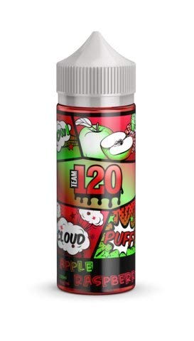 Team 120 (Shake-and-Vape für Ihre e-Zigarette, 0,0 mg Nikotin) 100 ml alle geschmack (Apple & Raspberry)