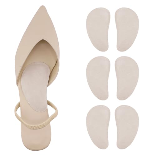Pigskin Arch Support Pads for Flat Feet, High Arch & Plantar Fasciitis 0.33 Inch, Anti-Slip Arch...