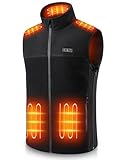 Foiueyga Heated Vest for Men with Battery Pack Electric Fleece Heated Vest for Outdoor Active Body Warm, L/XL