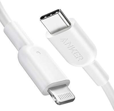 Anker USB C to Lightning Cable, Anker 321 USB-C to Lightning Cable (6ft,White), MFi Certified Cable for iPhone 13 Pro 12 Pro Max 12 11 X XS, AirPods Pro, Supports Power Delivery (Charger Not Included)