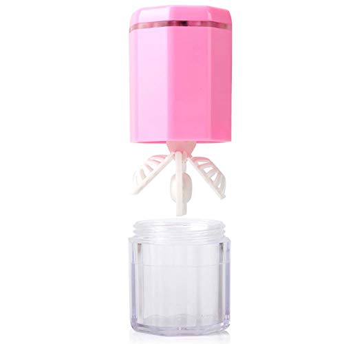Contact Lens Cleaning Machine,Ofone Rotary Contact Lens Cleaner, Contact Lens Cleaning Case Kit with Remover Tool,Portable Fast Cleaning Device for Travel (New Version) (Pink)