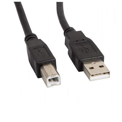 ✔Connettori anticorrosione per un segnale ottimale Cavo USB 2.0 ad alta velocità e schermatura multipla con connettori A maschio - B maschio lunghezza da 3 metri di colore Nero