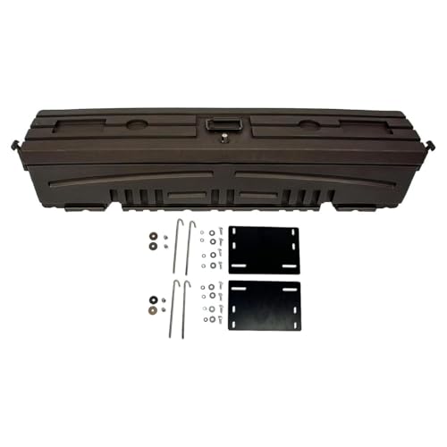 DuHa UTV Gun, Tool, and Gear Box fits 2019-2026 Bobcat UV34 (non-XL units) | Black Heavy Duty UTV Bed Organizer | Lockable Latches | Includes Dividers | Made in USA