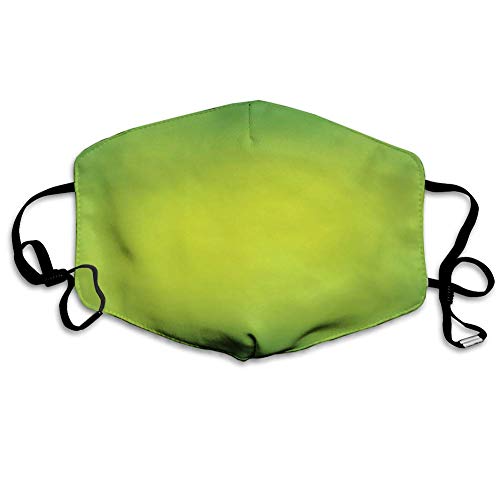 Preisvergleich Produktbild Grün, abstrakte weiche Farbtöne Sommer Eco Natur Thema verblasste Töne Anzeige, Früchte grün Farn grün, Bedruckte Gesichtsdekorationen