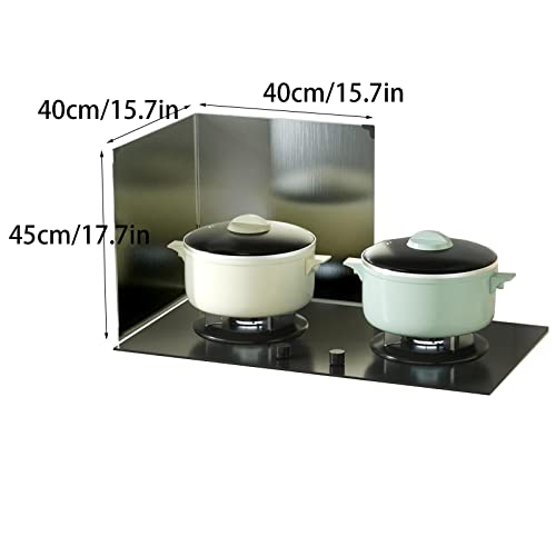 Protector antisalpicaduras de aceite en acero inoxidable plegable para cocina 8