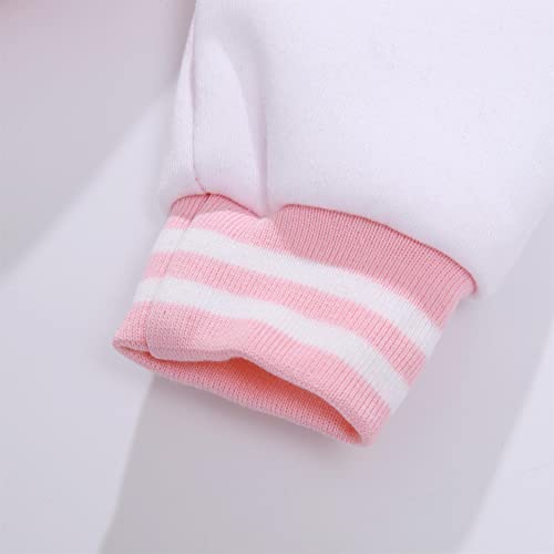 Icibgds Kids Varsity Jacket Boys Baseball Jacket Sports Outerwear Zipper Coat For Girls School Uniform (Pink,8 Years,8 Years) #TOP4