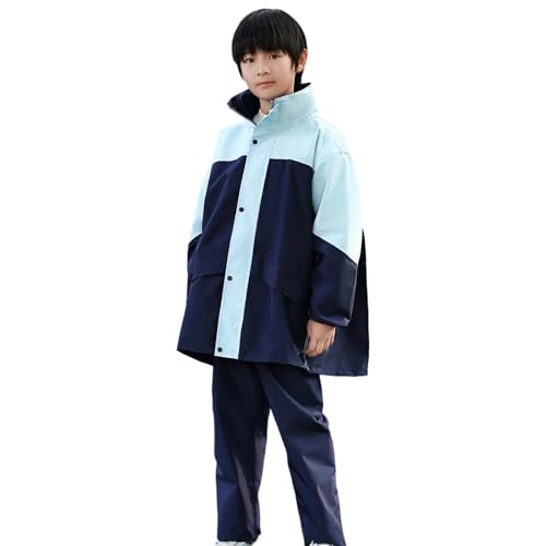 Conjunto Impermeable Completo para Niñas con Pantalón Traje de Lluvia para Actividades Escolares y Libre Ropa Juvenil Resistente al Agua