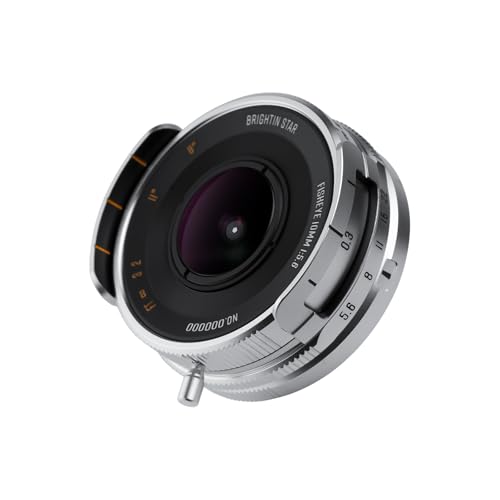 Image of Brightin Star 10mm F5.6 Pro Fisheye Lens for Panasonic LUMIX,Olympus Micro 4 /3 Mount, 175 Manual Focus Prime APS-C Mirrorless Cameras Lens Fit for G7, GX85, GX9, G95, GH5, GH6(Sliver)