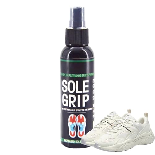 Spray de agarre para suela de zapatos, 118 ml, spray de agarre para zapatos de baloncesto, parte inferior antideslizante, rejuvenece y alarga la vida útil de los tenis, antideslizante y mejora el