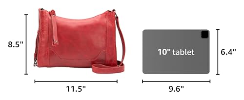 Image of Frye Women's Melissa Zip Crossbody Bag, Stylish Handbag with Adjustable Strap & Pockets