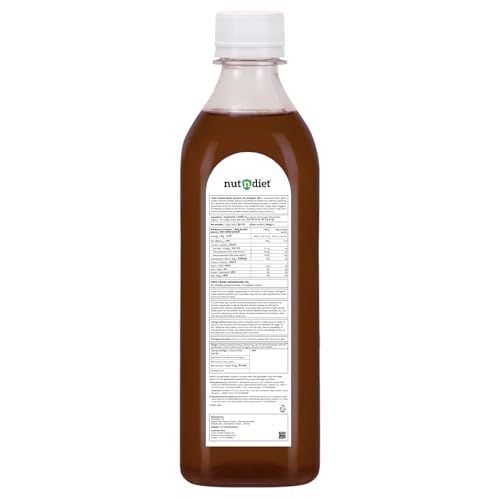 Image of nutndiet Cold Pressed Black Sesame Oil (Gingelly Oil) 500ml PET Bottle | Pure & Natural | Ideal for Cooking, Hair Skin Care & Massage | Nutrient-Rich & Unrefined