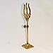 craftslook Brass Lord Shiva Trishul with Damru 6 Inch | Bholenath Trident Symbol of Power & Protection | Hindu Puja Idol | Spiritual Decorative Showpiece for Home Temple Office Decor & Religious Gift