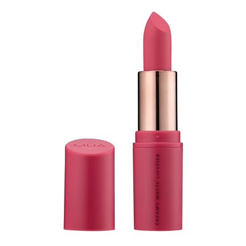 MUA Makeup Academy Creamy Matte Lipstick Dream Girl (Pink) Highly Pigmented - Vegan & Cruelty Free (Pack of 1)