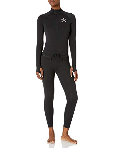 AIRBLASTER Women's Hoodless Ninja Suit Outdoor One Piece Base Layer, Black, Large