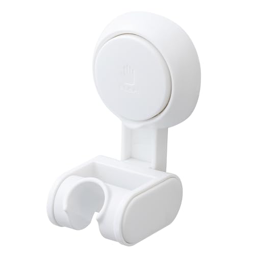 Image of TAILI Shower Head Holder Suction Cup, handheld Shower Head Bracket, Height Angle Adjustable Wall Mounted, Bathroom Showerhead Holder No Drilling Removable Waterproof, White