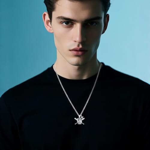 925 Sterling Silver Sport Necklaces I CAN DO ALL THINGS Bible Verse Cross Pendant Sports Fan Gifts for Men Women Athletes Sport Lovers4