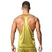 Mens Workout Tank Tops Y-Back Fitness Bodybuilding Sleeveless Gym Muscle T Shirts Moisture Wicking Athletic Vest 2026 Green