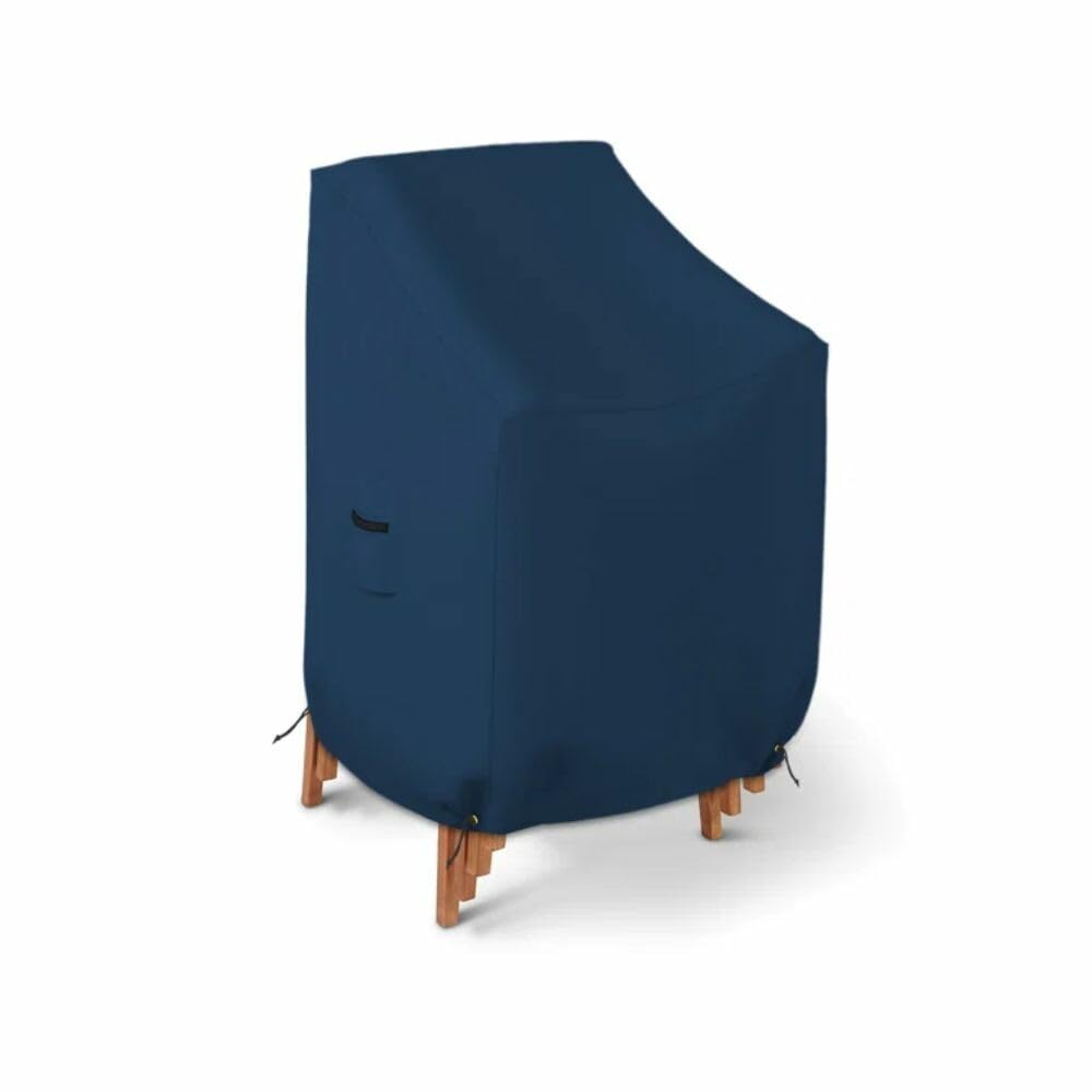 Stackable Outdoor Patio Furniture Covers Waterproof for Lawn Chair in Heavy-Duty Material & Blue Color | 34
