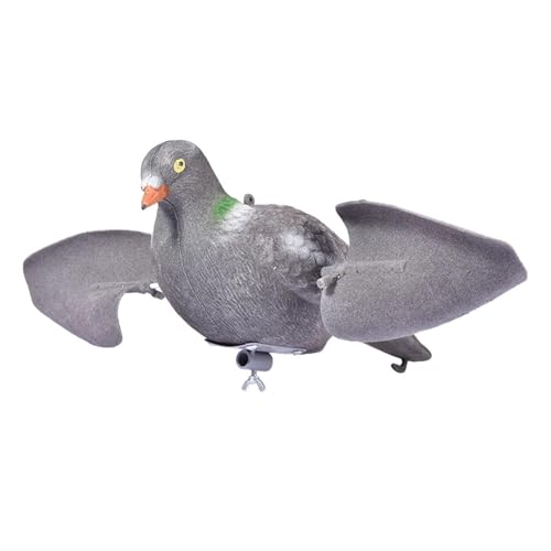 Señuelos De Palomas para Caza - Animal Artificial - Señuelo Realista Accionado por Viento para Viñedos Jardines Muelles Balcón Terraza Cubierta Espacios Exteriores