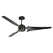 kathy ireland HOME Loft 60 Inch Ceiling Fan | Indoor/Outdoor Fixture with 3 Weather Resistant Blades | Modern Industrial Design with 4-Speed Motor and Wall Control, Barbeque Black