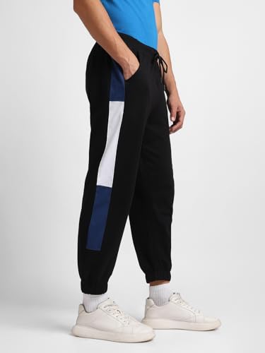Image of Nobero Joggers for Men | Oversized Fit | Elasticated Waist with Drawcord | Soft & Breathable Fabric | Loose Track Pants | Casual & Streetwear
