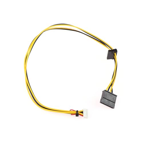 Cable Conector 6Pin a 2 Puertos SATA para Disco Duro miniatura 7