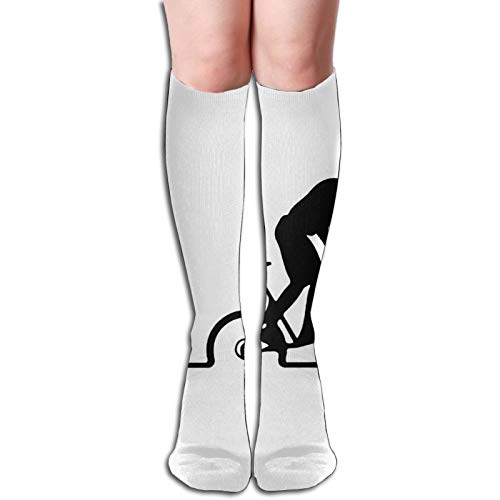 Mountainbike Heartbeat Herren Damen Kniestrümpfe Atmungsaktiv Walking Socken Bequem Maschinenwaschbar Lange Socken Antibakteriell Schnelltrocknend -