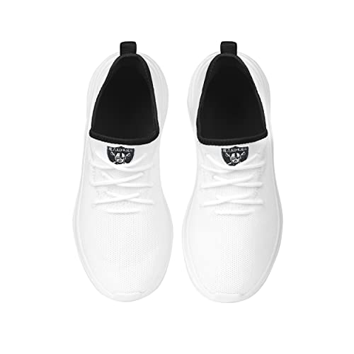 Image of FOCO NFL Womens NFL Team Logo White Athletic Shoes Sneakers