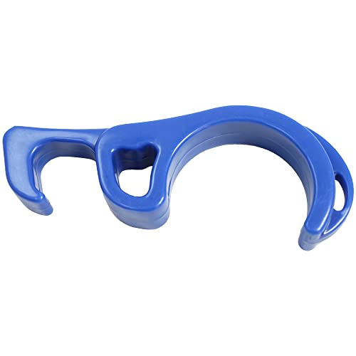 GT-Speed Compatible with/Replacement for Motorcycle Handlebar Lock, Blue Brake Lever Clamp Safety Hook, Fits Honda Kawasaki Suzuki Yamaha Scooter Dirt Bike