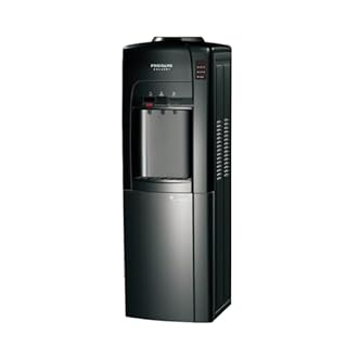 Frigidaire Gallery, Top Load Water Dispenser, Built-in Cooling Bottom Refrigerator Compartment, Black
