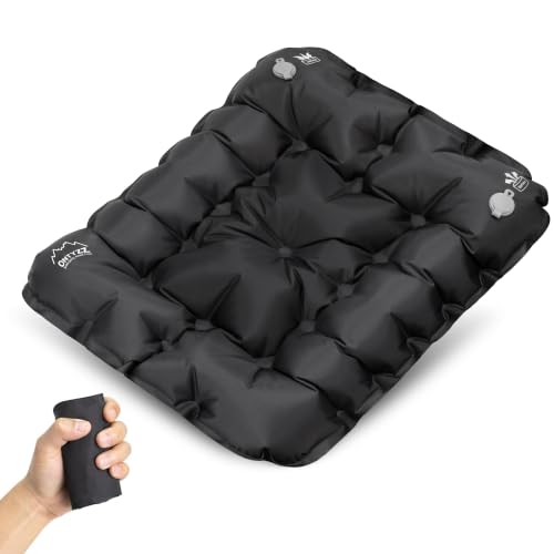 ONTYZZ Inflatable Seat Cushion Lightweight Airplane Seat Cushion Stadium Seat Travel Cushion for...