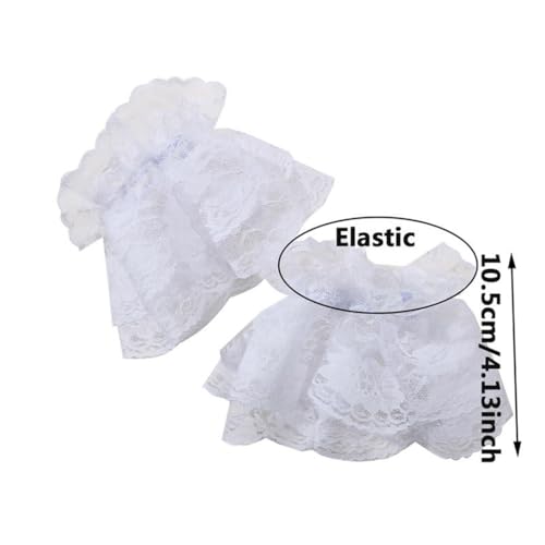 Women Short Lace Hand Cuff Gloves Elegant Wedding Party Fingerless Wrist Length Gloves4