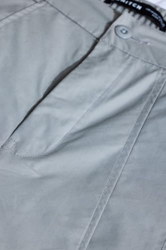 Image of SNITCH Button Closure Cotton Blend Light Weight Machine Wash Full Length Loose Fit Cargo Pants