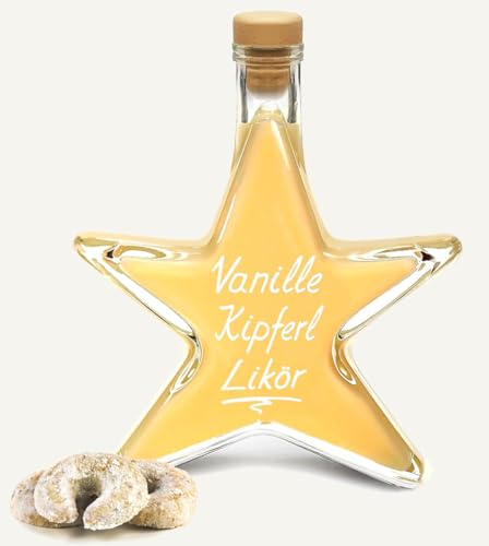 Vanille Kipferl Sahne Likör Sternflasche 0,2 L preisgekrönt & sehr lecker 17% Vol.