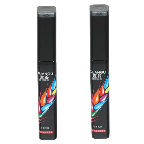 minkissy 2 Piezas Crema Fijadora Del Cabello Joyería De Mano De Mujer Crema Para El Acabado Del Cabello Crema De Acabado No Grasa Pegatinas De Herramientas Anillos De Mujer Black