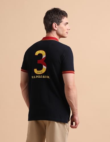 Image of U.s.Polo Association Men's Slim fit Iconic Number Polo Shirt
