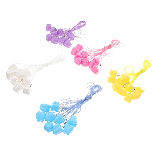 HANABASS 50pcs Tooth Keepsake Box Chic Tooth Organizer for Recording Growth Moments present for Birthdays Christenings Holidays Color